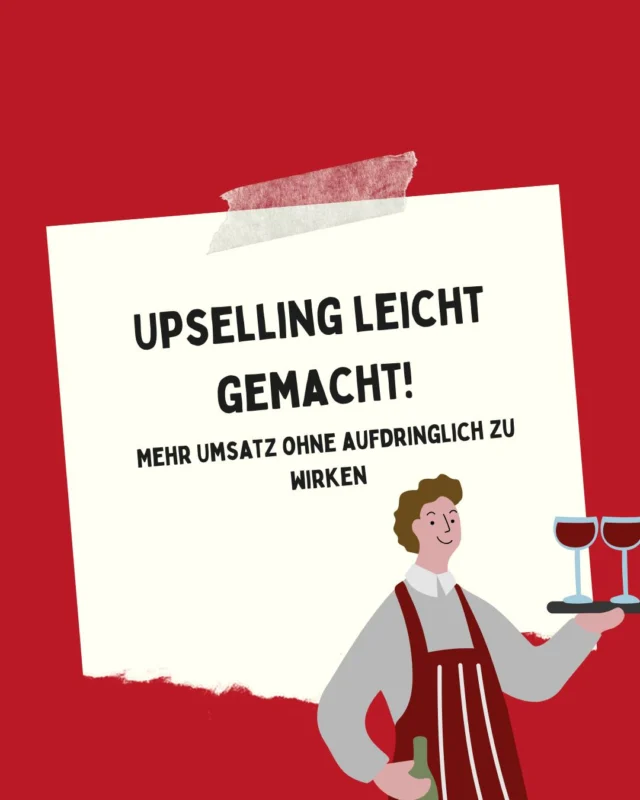🍷 Upselling leicht gemacht – Mehr Umsatz ohne aufdringlich zu wirken!
Charmante Empfehlungen, gezielte Fragen und subtile Alternativen können Wunder wirken.
Wie setzt du Upselling bei dir im Service ein? 💡✨
#Upselling #Gastfreundschaft #ServiceTipps #Gastronomie #MehrUmsatz #Gastgeberqualitäten